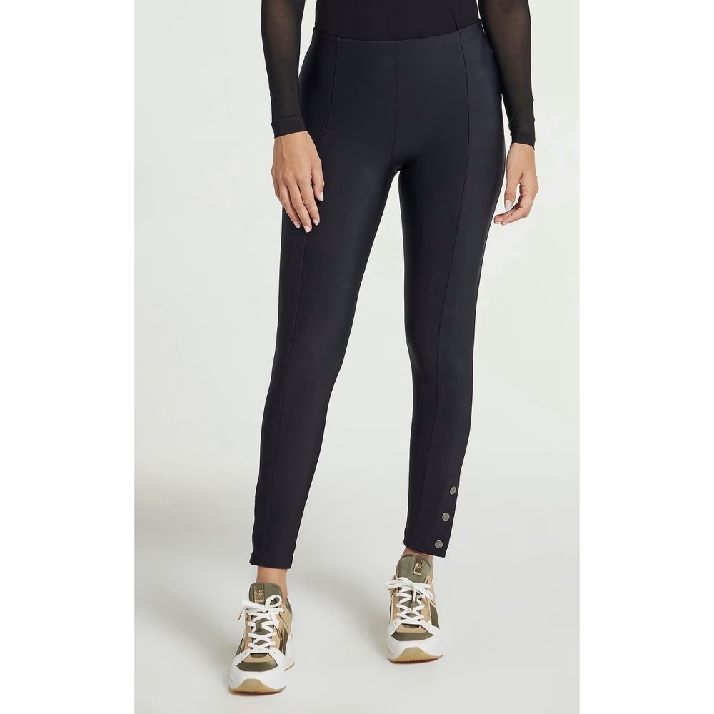 Anatomie Women's Size XS Black Pants Snap Ankle Stretch Travel Pull-On Pants